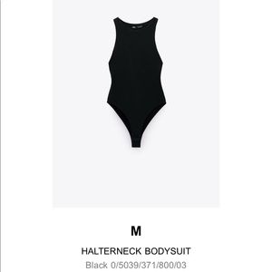 Zara Halter neck Bodysuit